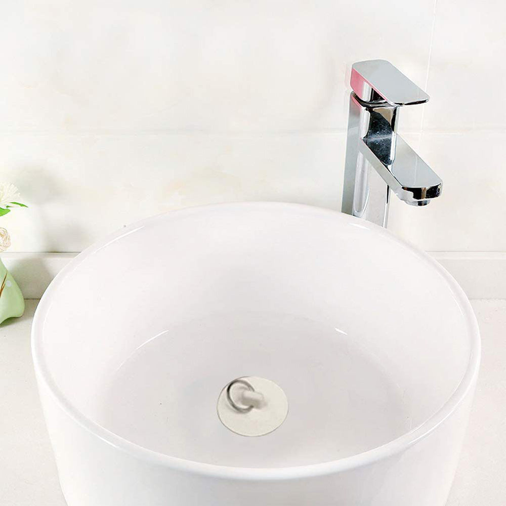 4 Pieces Sink Stoppers with Pull Rings for Basins and Bathtubs