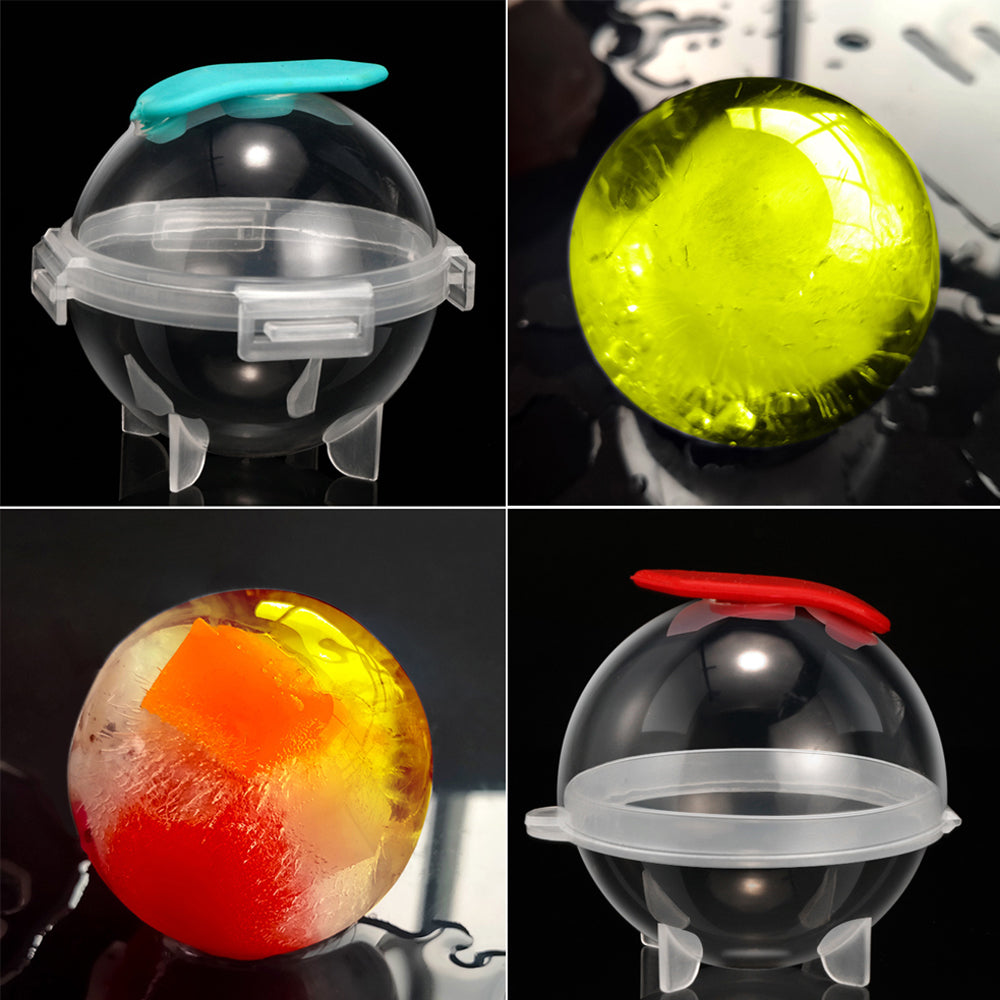 4Pcs Ice Ball Makers Round Ice Cube Moulds Kitchen Tool
