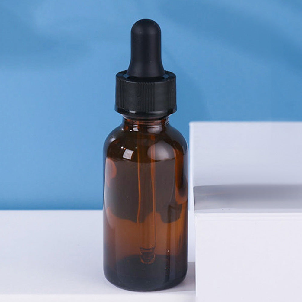 8 Pack Amber Glass Dropper Bottles