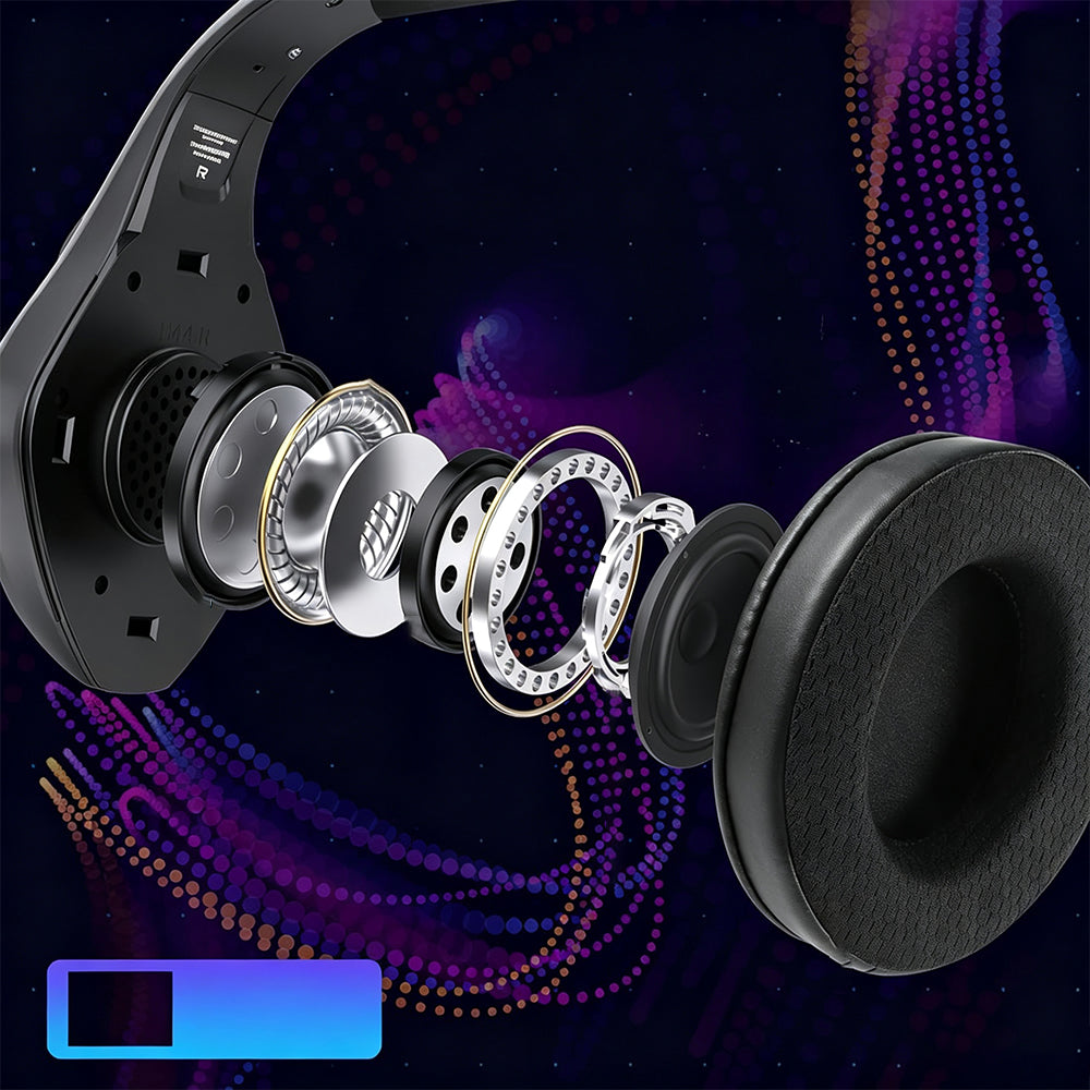 2.4GHz Wireless Gaming Headset with Noise Canceling Mic - Black