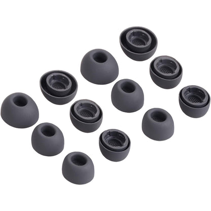 12Pcs Silicone Ear Tips for Samsung Galaxy Buds3 Pro Replacement Earbud Covers-Grey