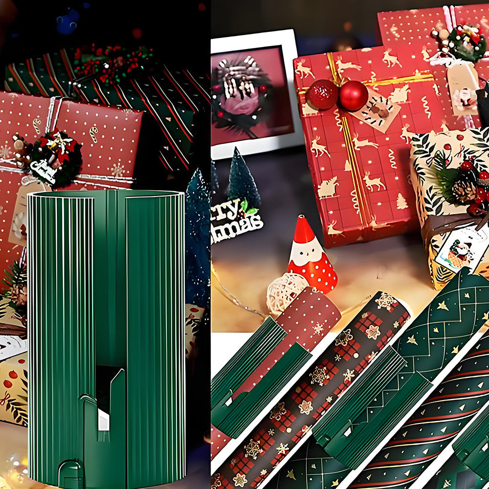 2Pcs Christmas Wrapping Paper Cutter Tools Kraft Paper Slitter Cutting Tools