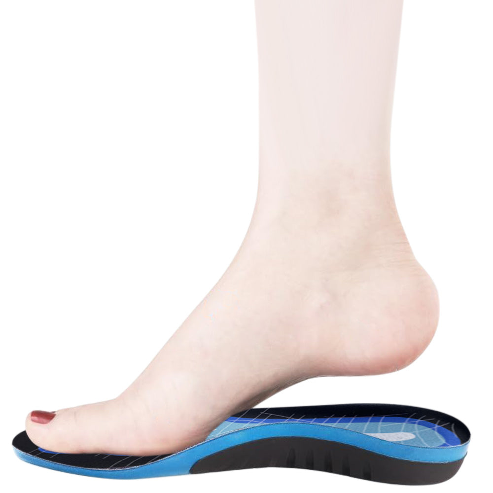 2 Pairs of Arch Support Insoles Plantar for Flat Feet Heel