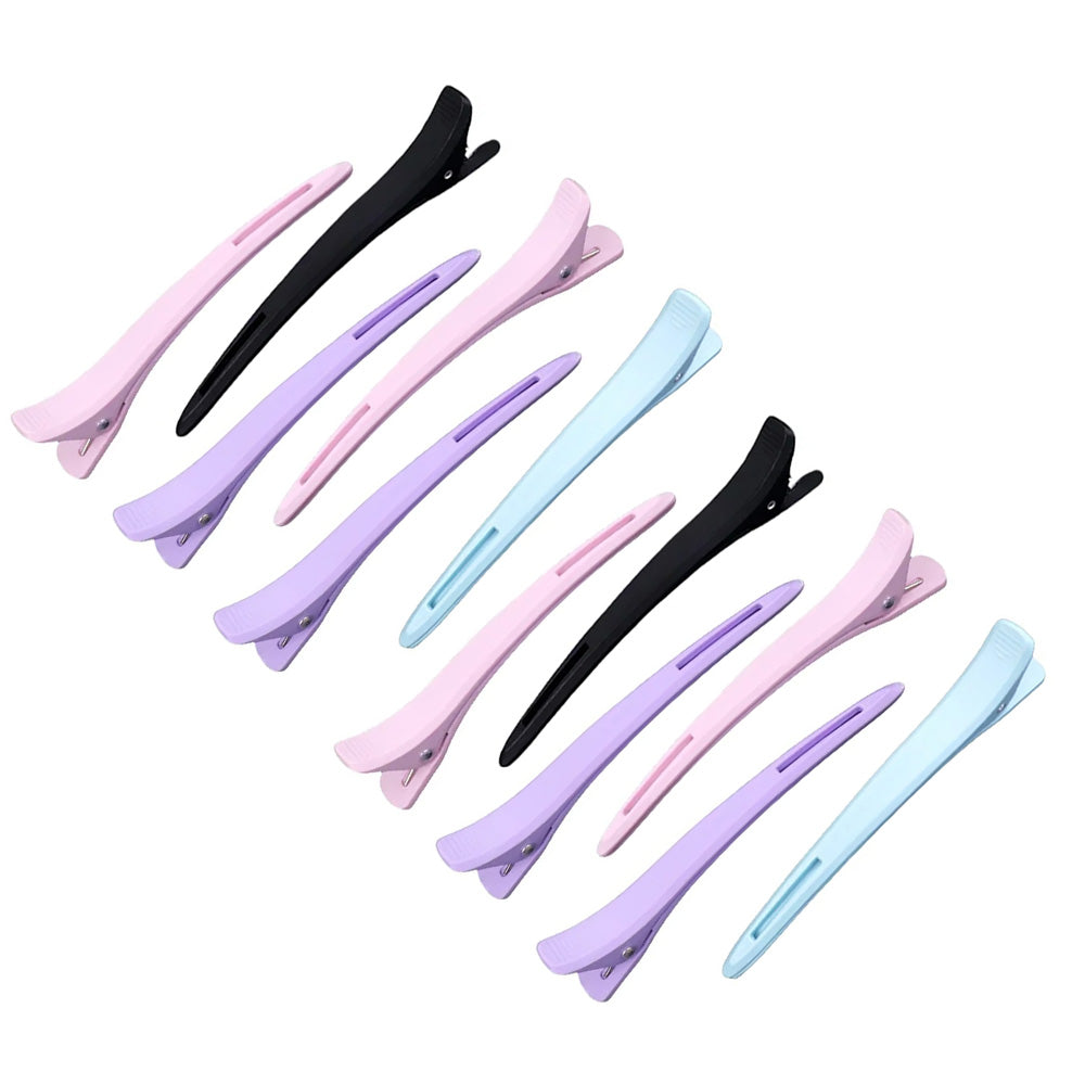 2Pcs Non-Slip Plastic Sectioning Hair Clips for Salon Styling