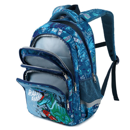 3Pcs Set School Bags Backpack with Insulate Lunch Box Pencil Bag Style 1