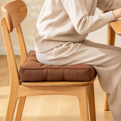 Thick Square Chair Seat Cushion Thickened Floor Cushion 50cm Coffee