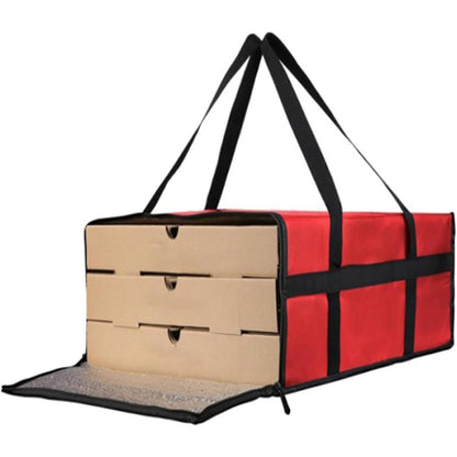 Large Foldable Insulated Pizza Cake and Food Delivery Bag-Red
