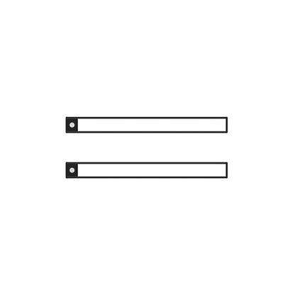 Smart Motion Sensor Light Bar for Cabinets Hallways-Black