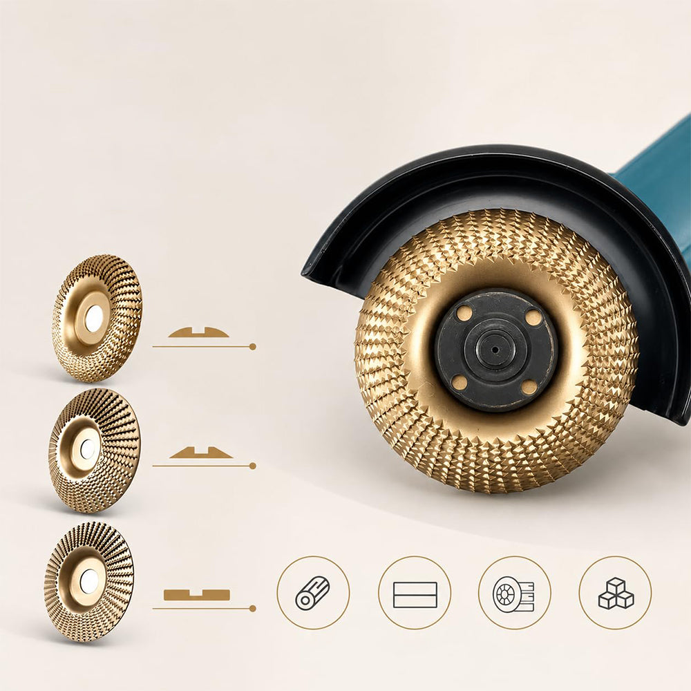 6Pcs Angle Grinder Sanding Discs 100mm Carbon Steel Wood Polishing Wheel Set