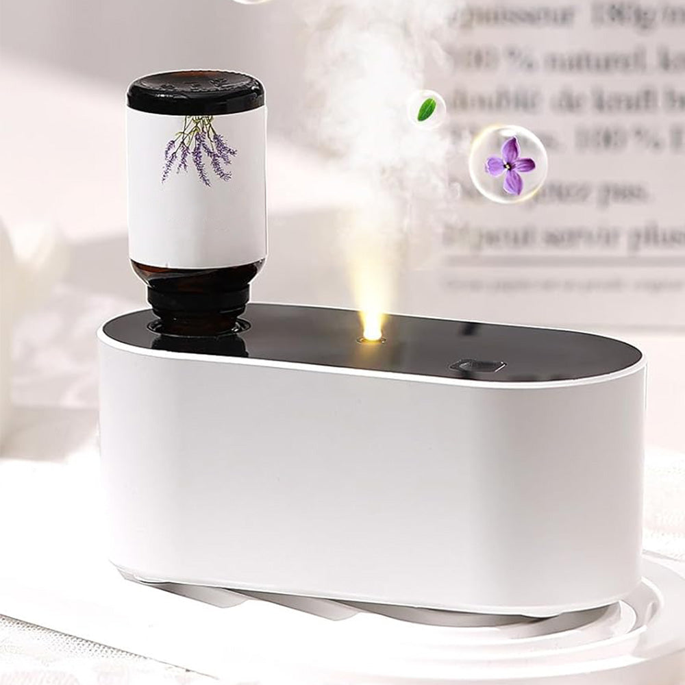 Waterless Diffuser for Essential Oil 3 Mist Modes Scent Air Aromatherapy Diffuser for Home Office Bedroom White