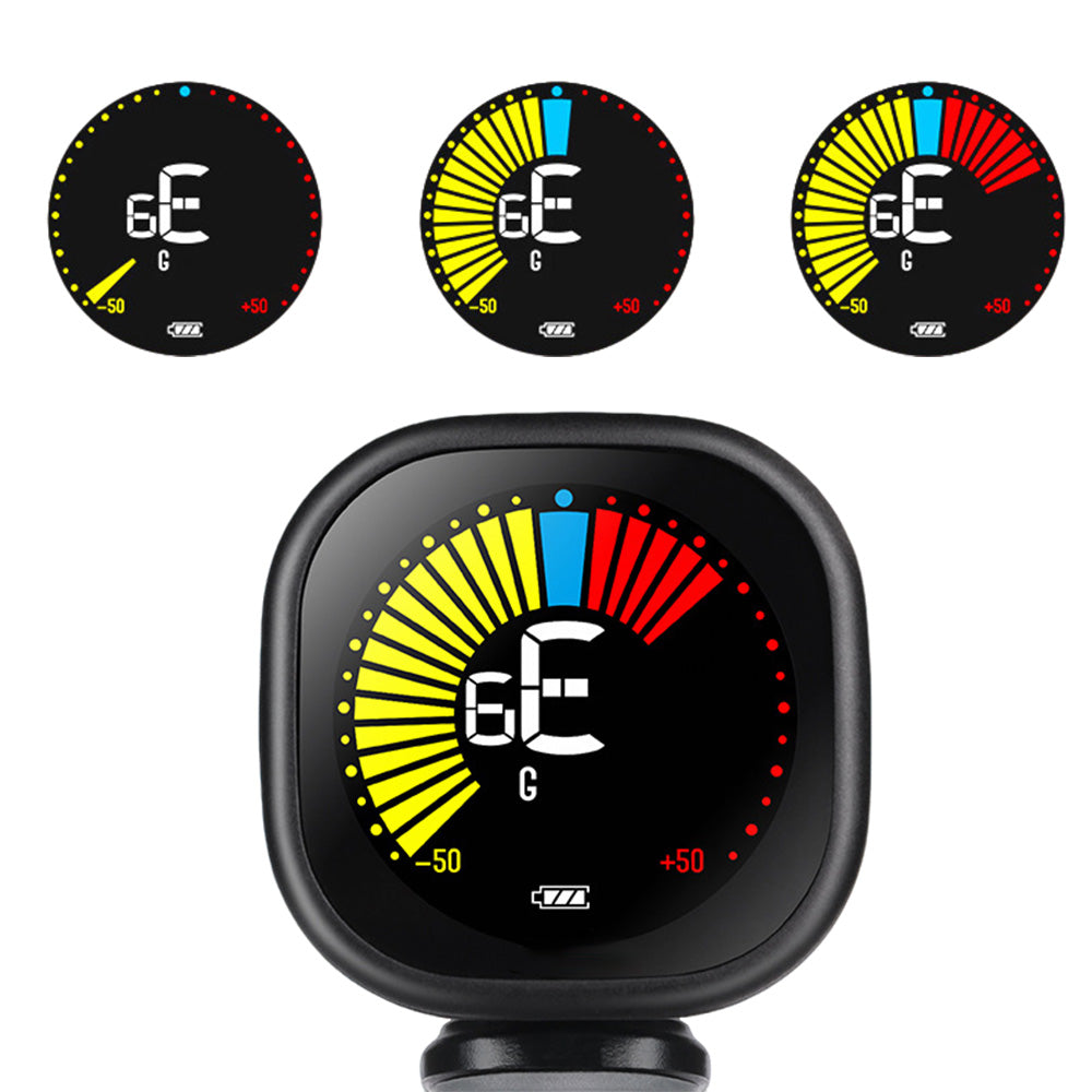 Rechargeable Automatic Clip-On Guitar Tuner for Guitar Violin and Ukulele