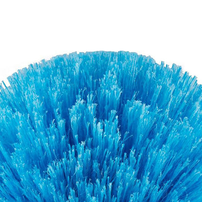 High Reach Blue Cobweb Duster with Extension Pole Spider Web Cleaning Brush for Outdoor Use Style 3