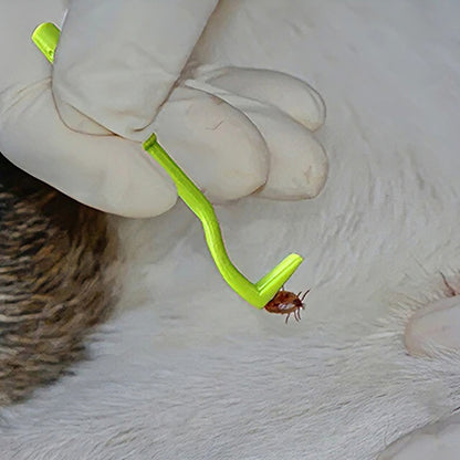 Pet Tick Removal Tool Set with Flea Comb and Tweezers for Dogs and Cats