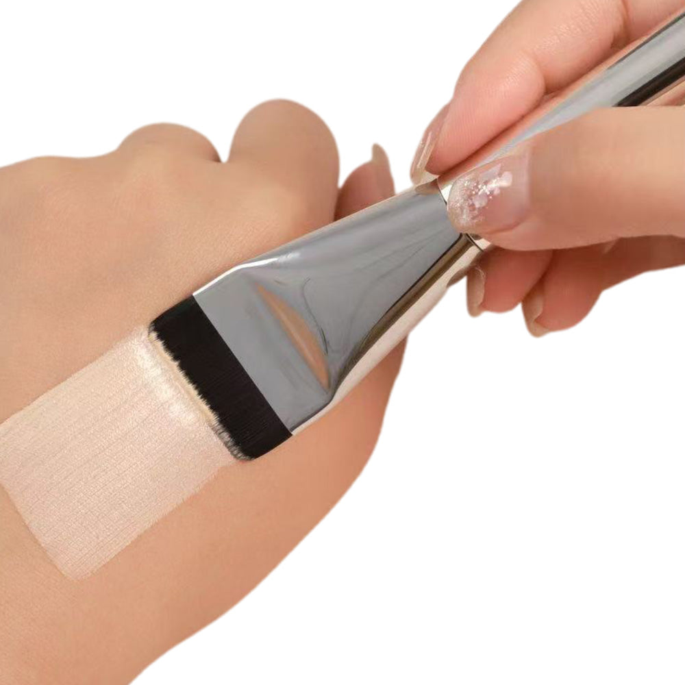 4 Pack Flat Foundation Brush Straight Head Makeup Brush for Liquid Foundation Face Mask