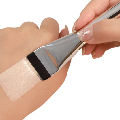 4 Pack Flat Foundation Brush Straight Head Makeup Brush for Liquid Foundation Face Mask