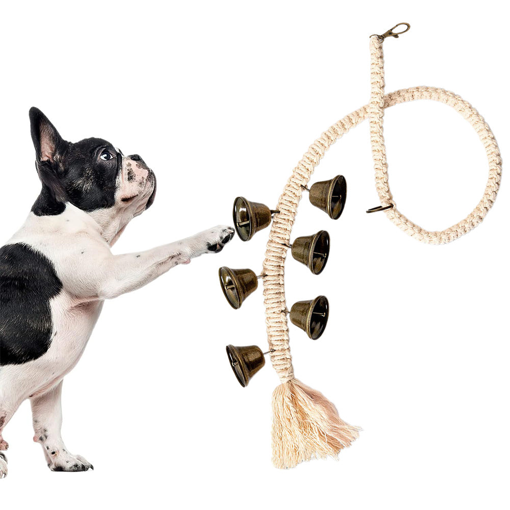 Dog Doorbell With 6 Extra Loud Bells Adjustable Doorbell Hanging Rope For Dog Training