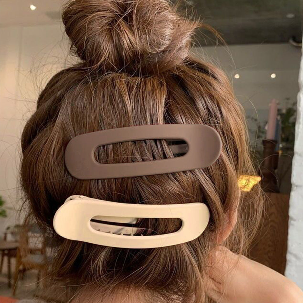 4PCS Large Flat Claw Hair Clips for Women Girls Non-Slip Strong Hold