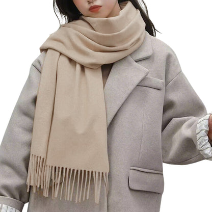 Oversized Unisex Shawl Wrap Scarf - Camel