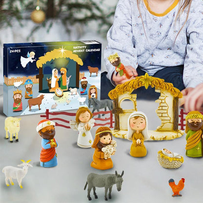 Nativity Advent Calendar for Kids Jesus’ Birth Scene Blind Box