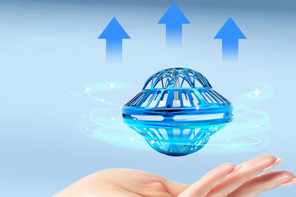Flying Orb Ball Toy Galaxy Boomerang Hover Ball with LED Light -Blue