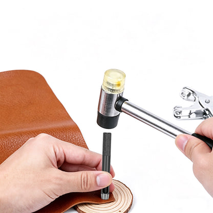 402 Pcs Eyelet Pliers Set Hand Press Punch Tool with 400 Metal Eyelets 6mm for Leather Craft