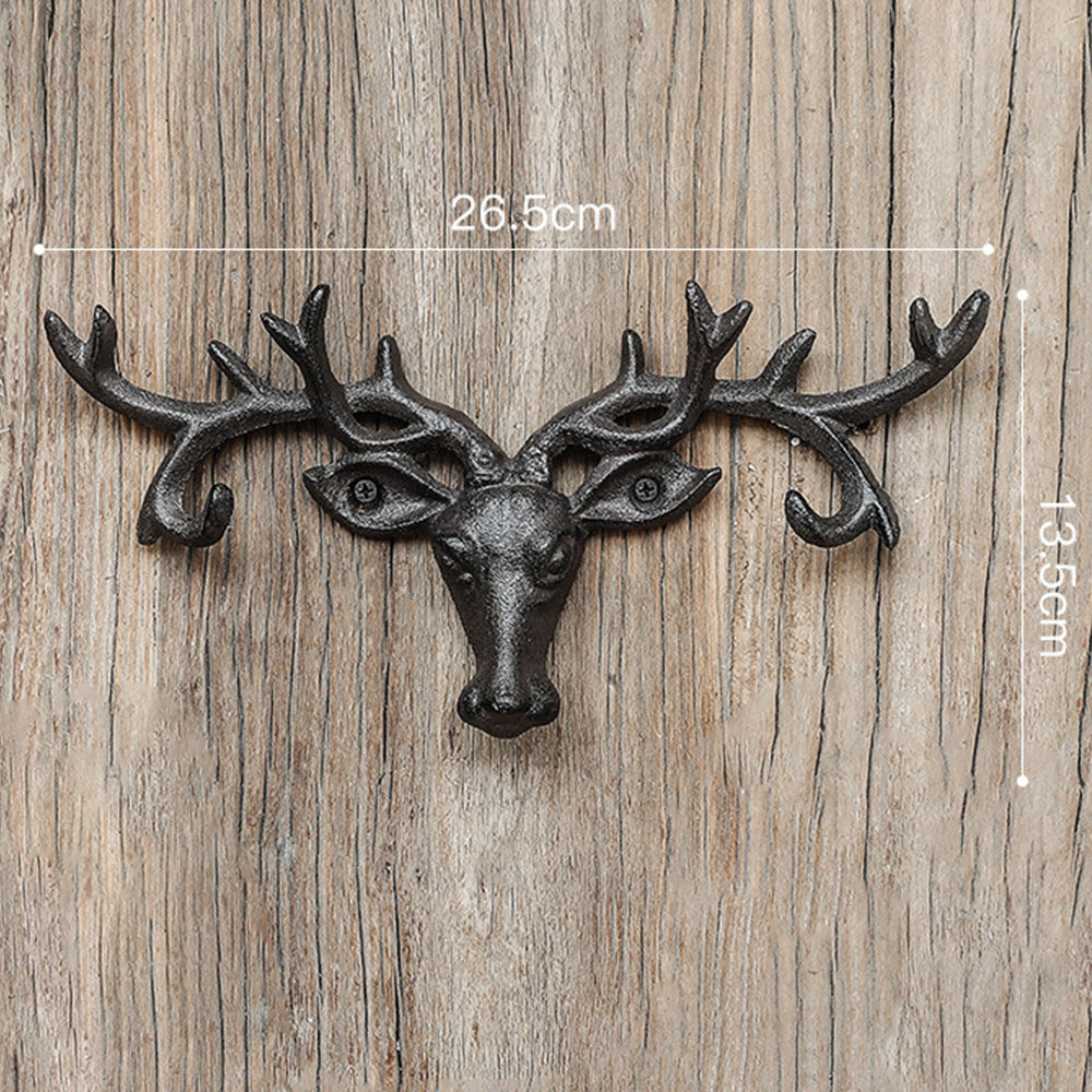 Cast Iron Animal Wall Hook for Coats Hats Keys