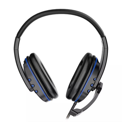 Wired Gaming Headset Head-Worn Headphone with Microphone for PS4 PS5 XBOX SWITCH Blue