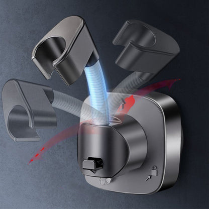Detachable Suction Cup Shower Head Holder for Bathroom Bathtub Rental Hotel-Grey