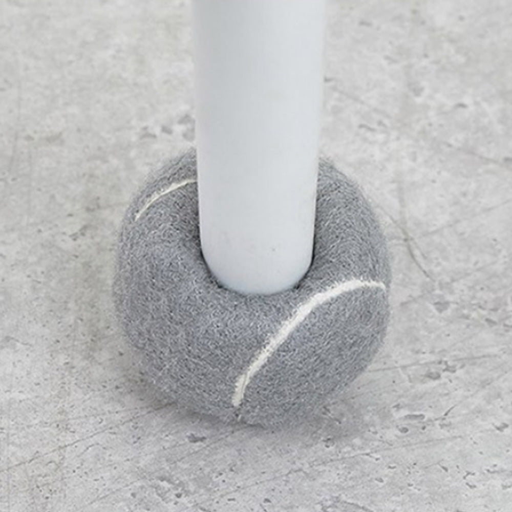 4PCS Walker Tennis Balls Universal Precut Glide Balls For Furniture Legs Walker-Grey