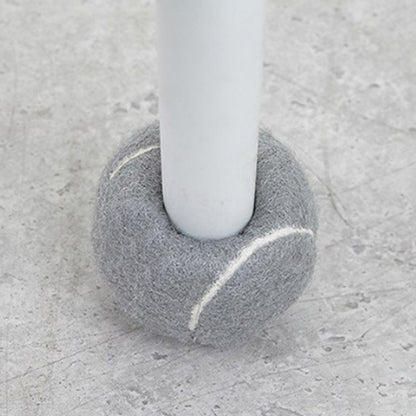 4PCS Walker Tennis Balls Universal Precut Glide Balls For Furniture Legs Walker-Grey