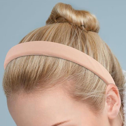 7 Piece Retro Pearl and Ribbon Hair Headband Set for Women-Coffee