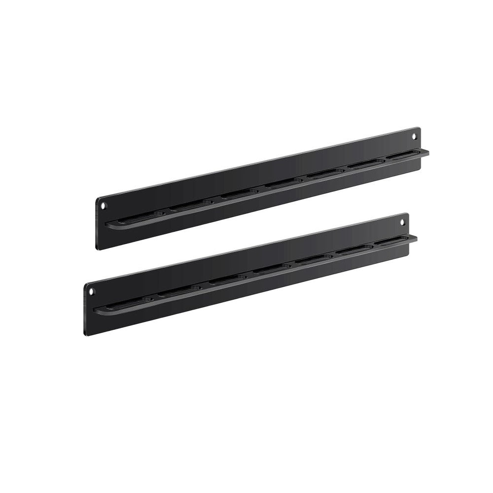 Set of 2 Pcs Eyeglasses Storage Rack Punch-free Wall Mounted Acrylic Sunglasses Holder Display Stand Black