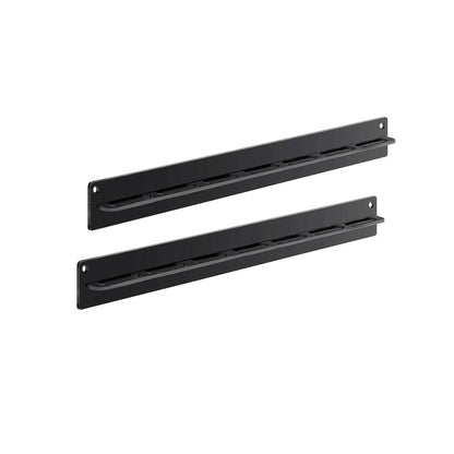 Set of 2 Pcs Eyeglasses Storage Rack Punch-free Wall Mounted Acrylic Sunglasses Holder Display Stand Black