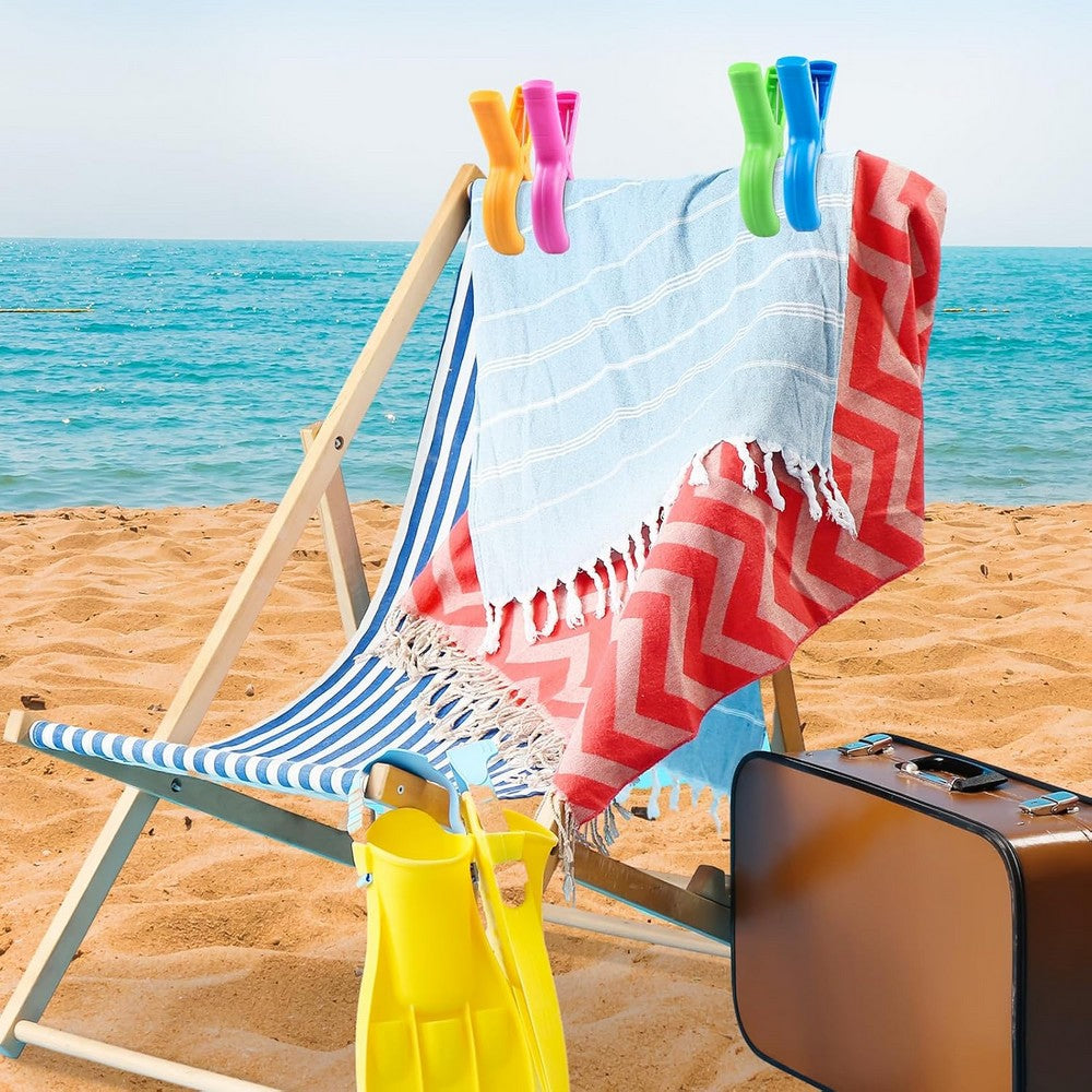 10Pcs Large Beach Towel Clips for Beach Chairs Towel Holder Beach Accessories