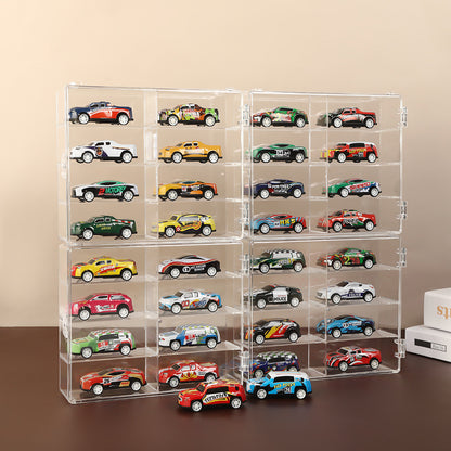 Car Model Display Case Clear Storage Rack for Toy Car Collection
