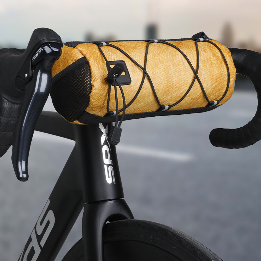 Bike Handlebar Bag for Road Mountain Bike Cycling Travel Shoulder Bag Barrel Bag with Shoulder Strap