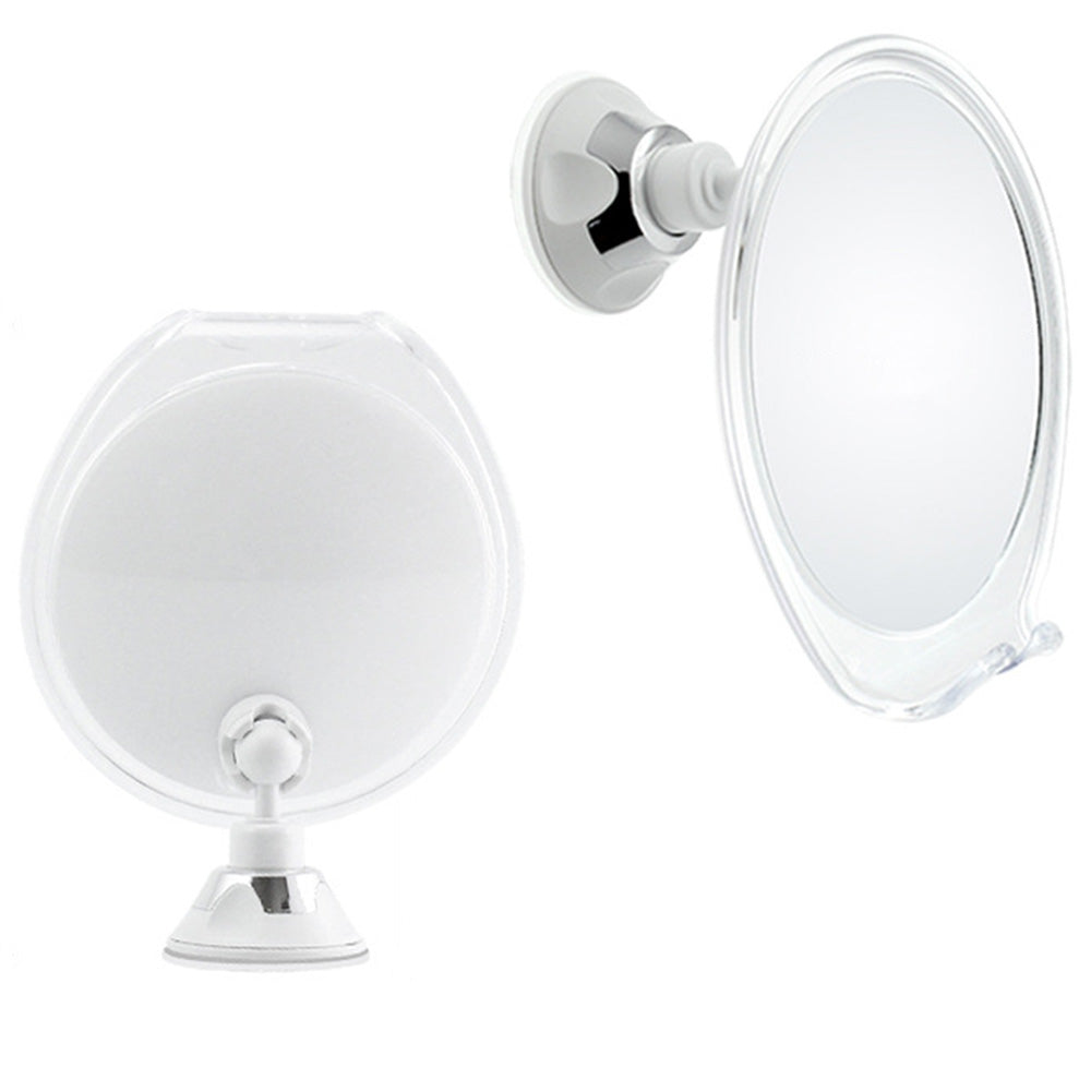 Suction Cup Fog-Free Shaving Mirror with Razor Holder No Drill