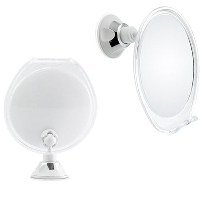 Suction Cup Fog-Free Shaving Mirror with Razor Holder No Drill
