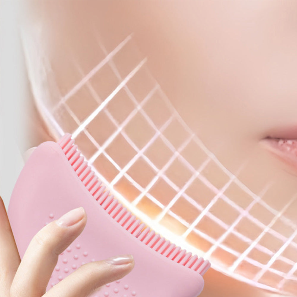 Silicone Lymphatic Contour Face Brush for Facial and Neck Massage