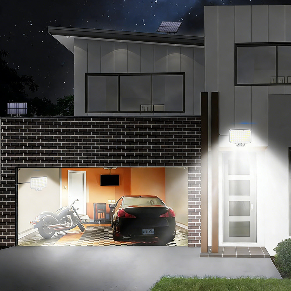 240LED Solar Motion Sensor Light Outdoor Wall Security Garden Flood Lamp IP44 Waterproof