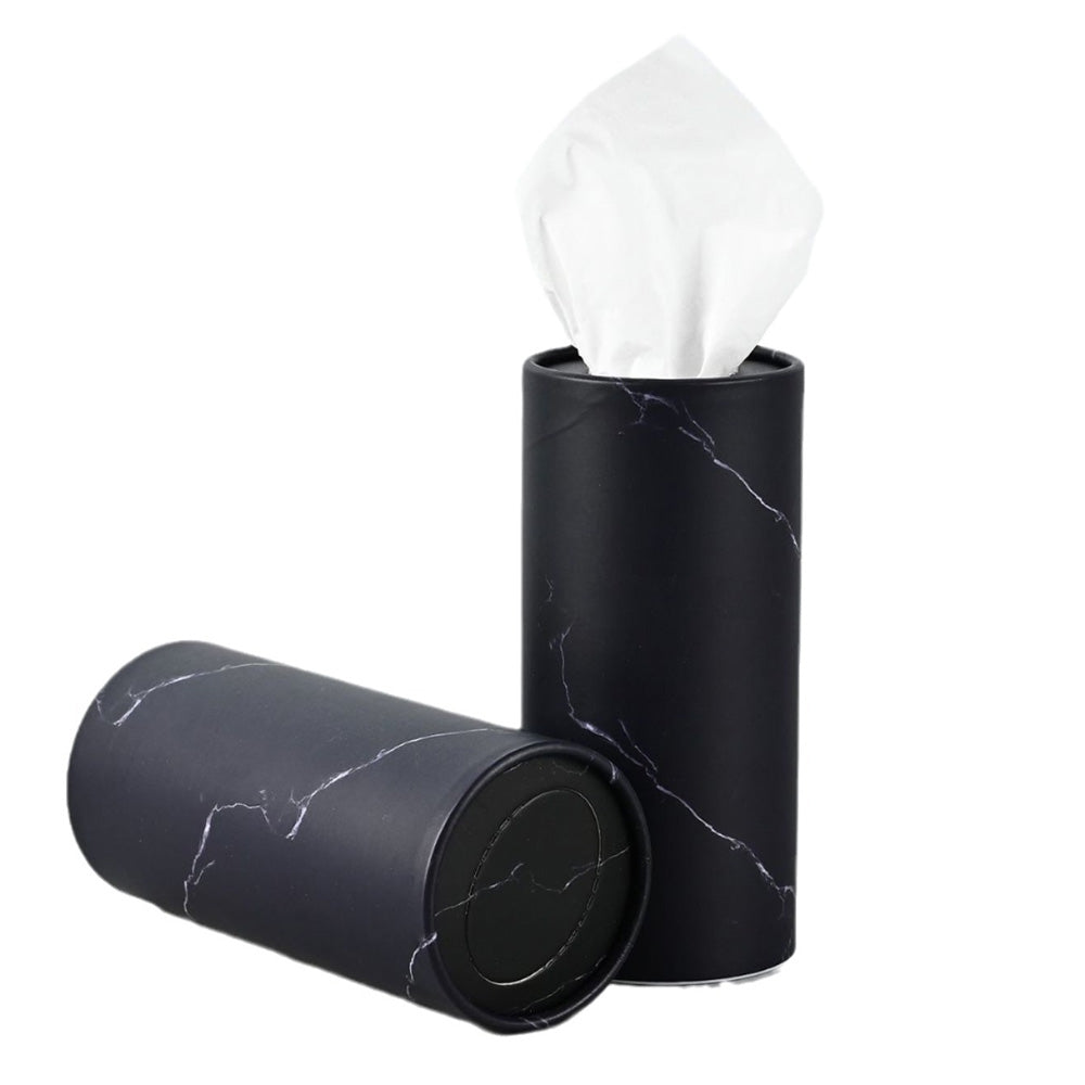 6Pcs Set Cylindrical Car Tissue Holders with Tissue Travel Tissue Box