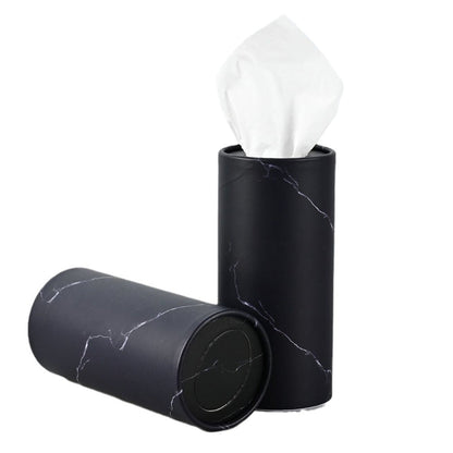 6Pcs Set Cylindrical Car Tissue Holders with Tissue Travel Tissue Box