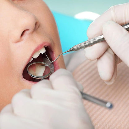 Professional Dental Tool Kit 6 Piece Stainless Steel Oral Care Set Black