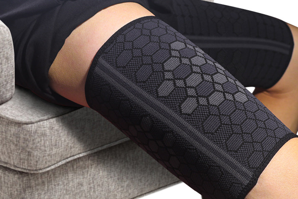 2Pcs Thigh Support Compression Sleeve for Men and Women Relieve Thigh Pain