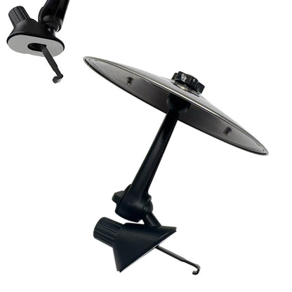 Car Drum Cymbal Air Vent Car Crash Fun Musical Gadget Universal Fit For Driver Drummer Silver