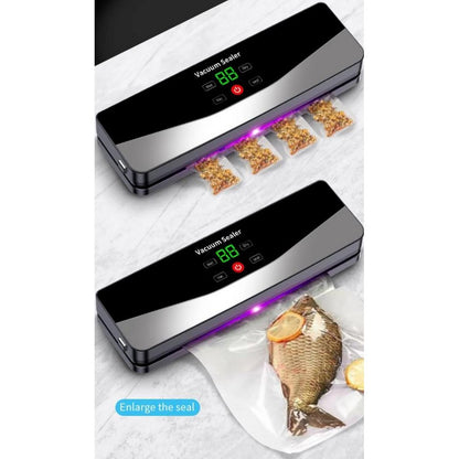 Food Saver Vacuum Sealer Machine Fully Automatic Vacuum Pump With 10 Vacuum Bags-Darky Grey