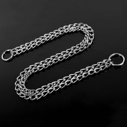 Dog Training Slip Collar Double-Row Chain for Large Dogs