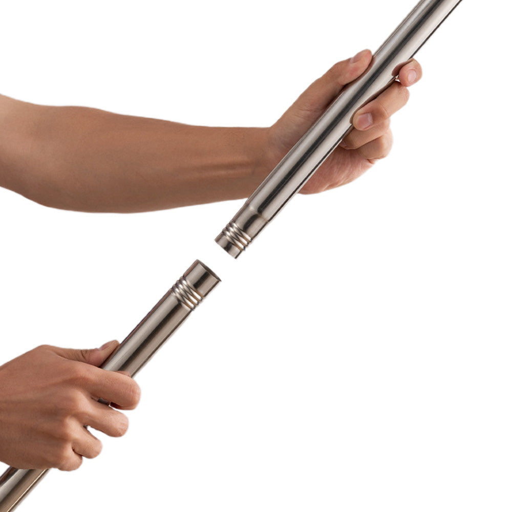 Stainless Steel Extendable Clothes Hook Pole with Sponge Handle for Hanging