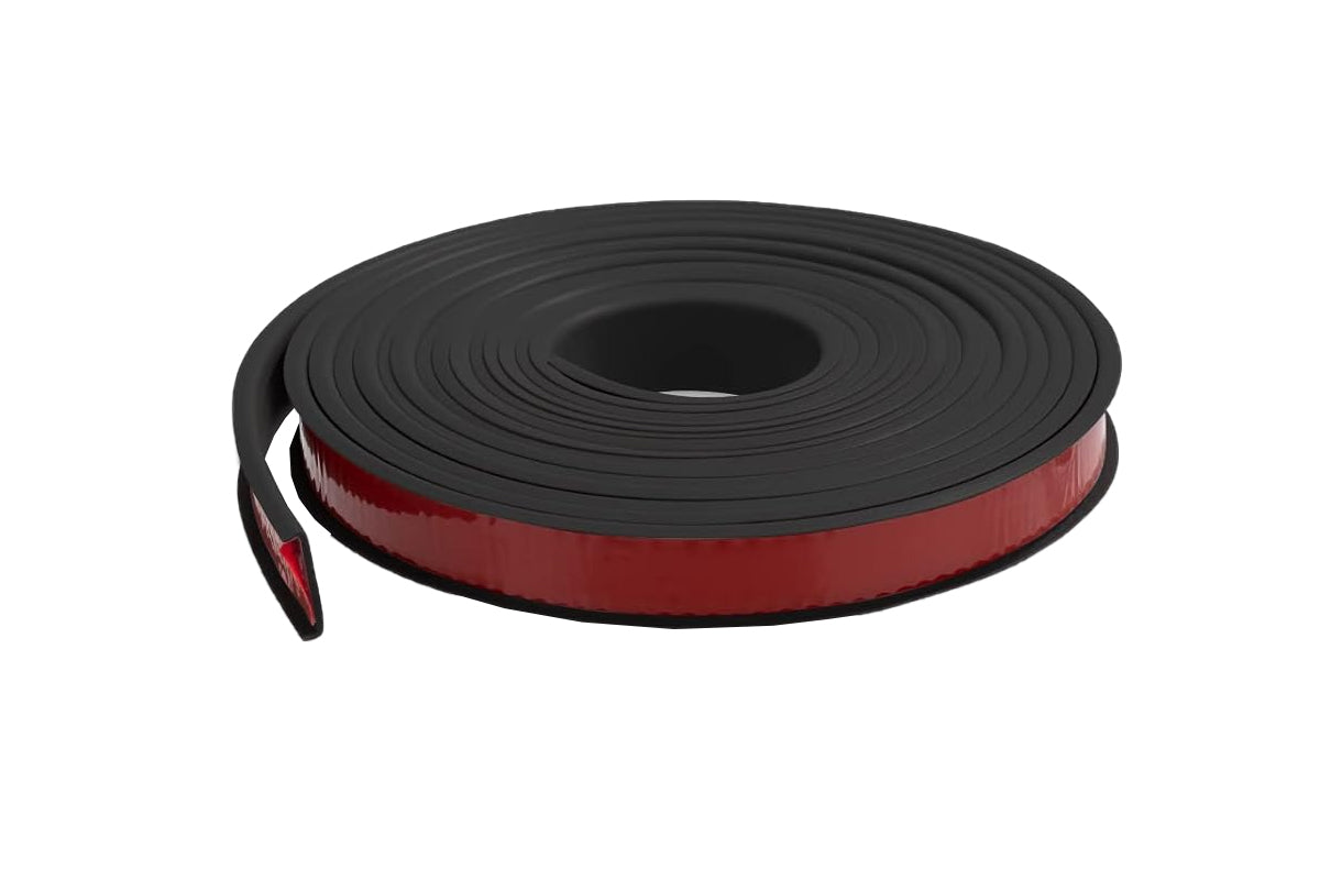 Collapsible U Shape Self Adhesive Edge Protector - Black