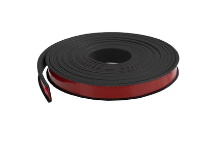 Collapsible U Shape Self Adhesive Edge Protector - Black